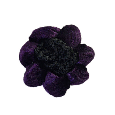 Solid Performance Dance Velvet Headband With Hair Mesh Bag