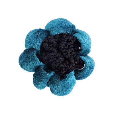 Solid Performance Dance Velvet Headband With Hair Mesh Bag