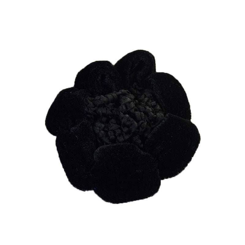 Solid Performance Dance Velvet Headband With Hair Mesh Bag