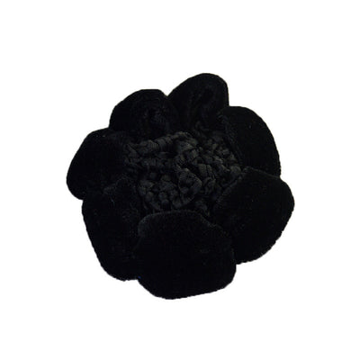 Solid Performance Dance Velvet Headband With Hair Mesh Bag